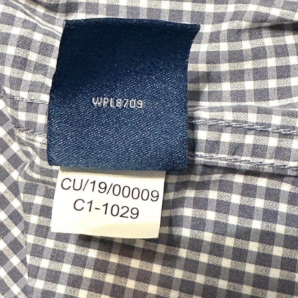 Cole Haan Men's XL Grand Os Long Sleeve Plaid Button Up Stretch Shirt - Picture 6 of 8